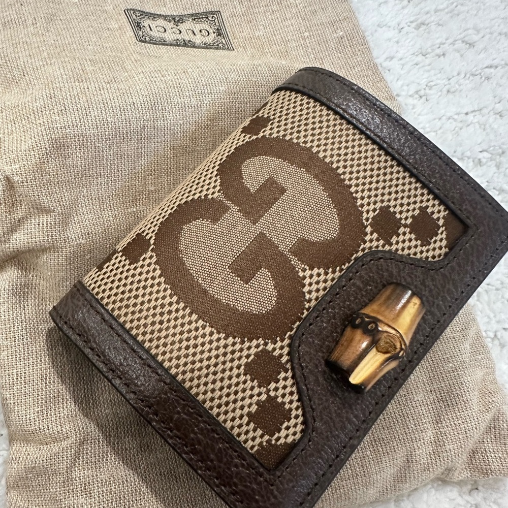 Gucci Brown and Tan Wallet